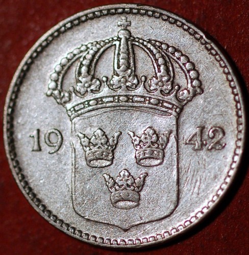 Schweden öre 1942 gustaf v - gustaf,
