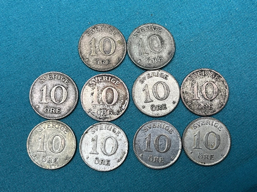 Schweden 10x 10 - -, Öre