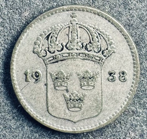 öre 1938 schweden - g, gustaf